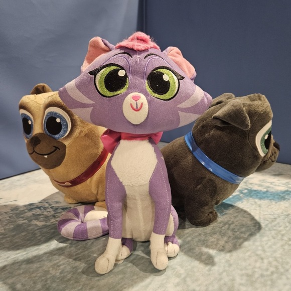 Disney Other - Disney Junior Puppy Dog Pals Plush Bundle Pugs Bingo Rolly Hissy Stuffed Animals